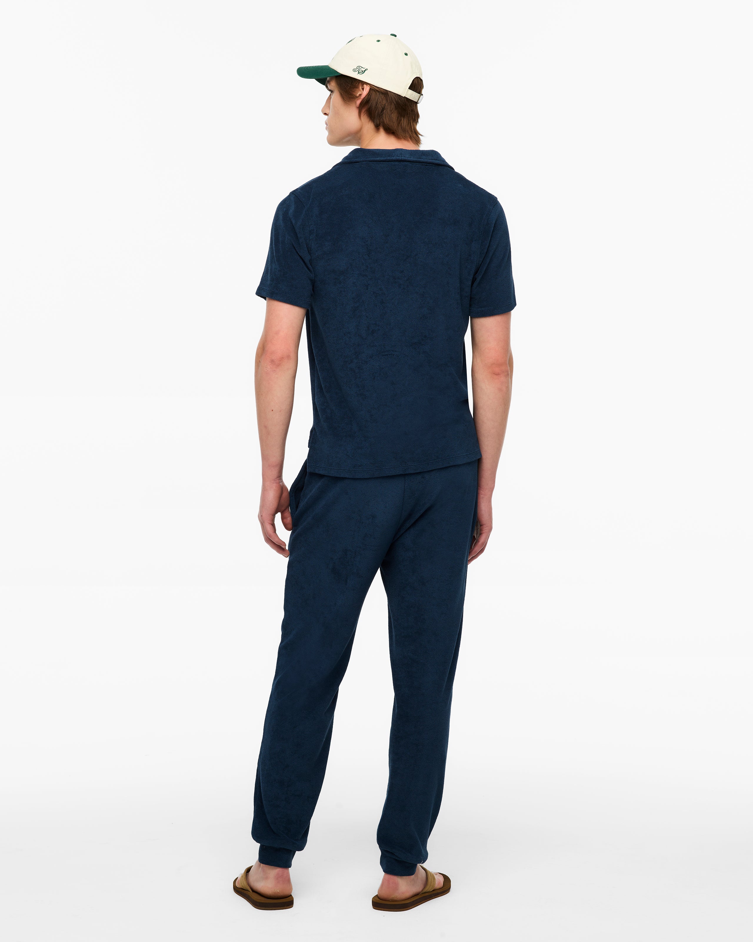 Last Great American Dynasty Terry Cloth Polo L model back