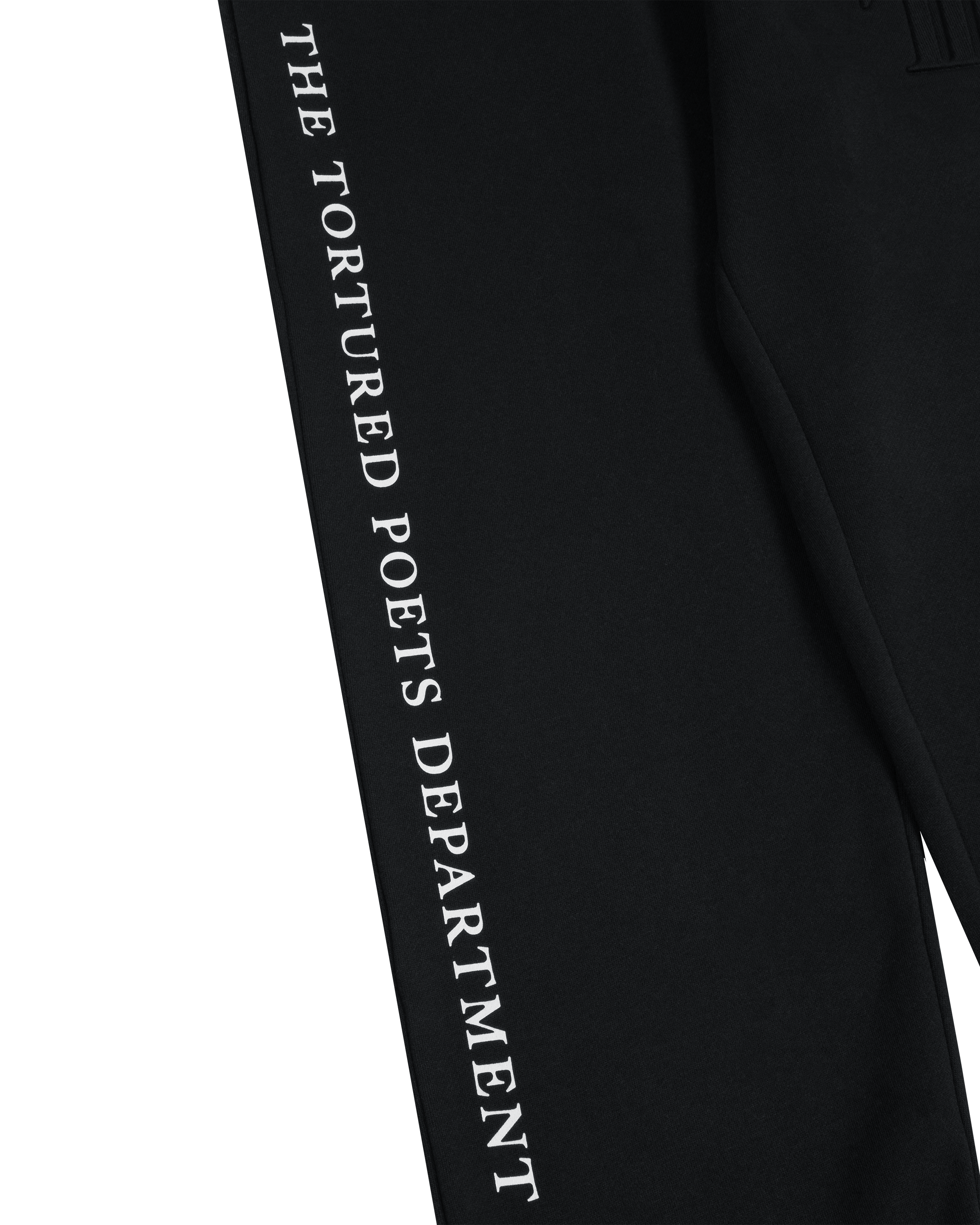 TTPD Black Embossed Sweatpants detail