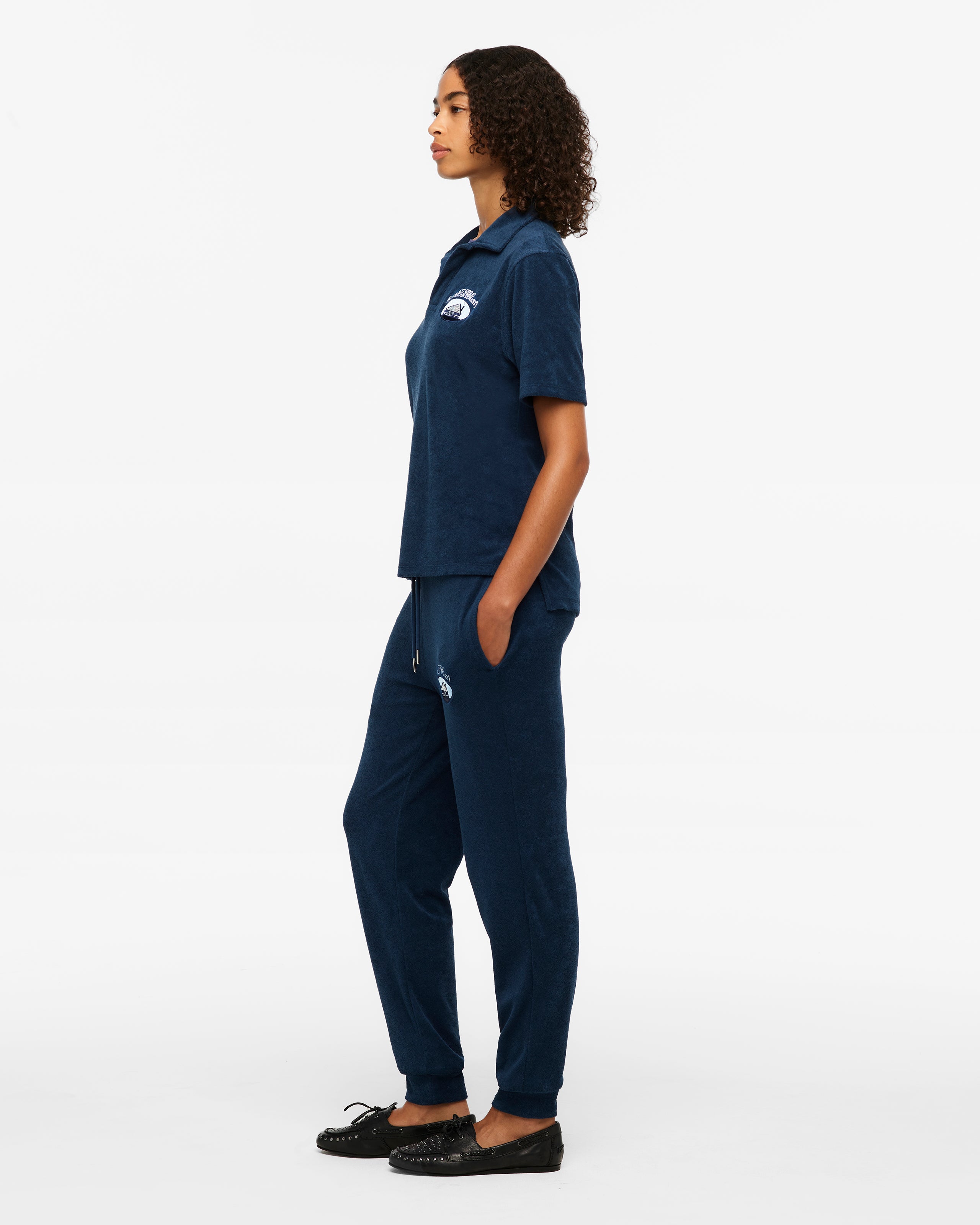 Last Great American Dynasty Terry Cloth Jogger S model side